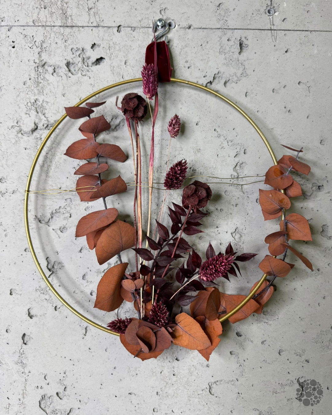 BERRY HOOP – Cerchio con fiori secchi